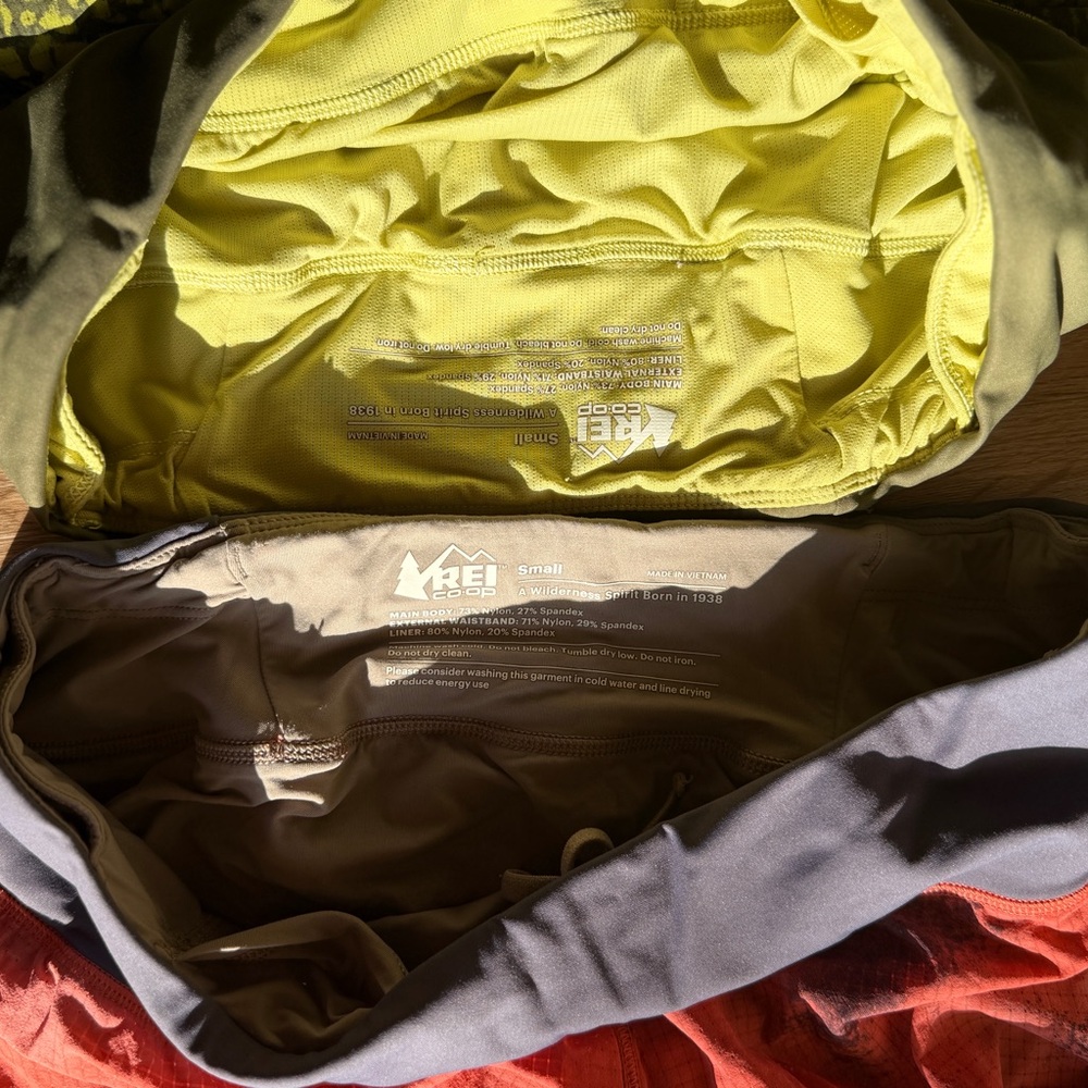 REI Running Hiking Shorts — Pink and Green - Picture 4 of 4